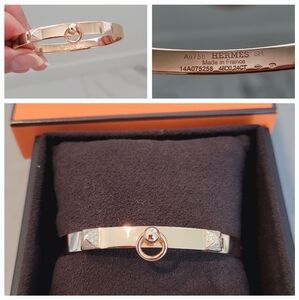 Hermes 18k Rose Gold Bracelet, XS / SH